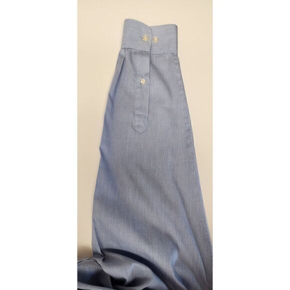 TOMMY HILFIGER SLIM-FIT NON-IRON BUTTON-DOWN SHIRT SIZE 16.5(32-33) COLOR BLUE - Picture 5 of 5